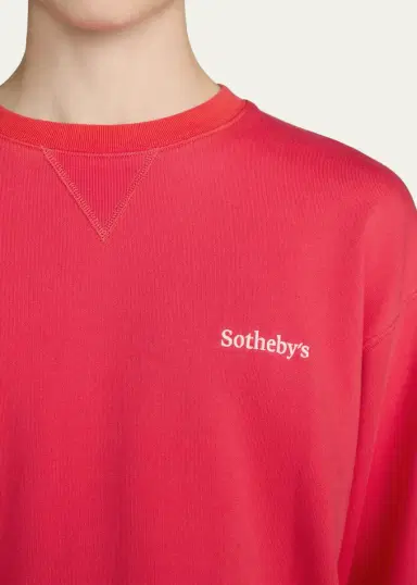 Frame x Sotheby's Cotton Crewneck Sweatshirt | Thumbnail 5 Frame x Sotheby's Cotton Crewneck Sweatshirt | Thumbnail 5