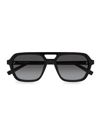 Saint Laurent Men's 55MM Aviator Sunglasses - Black | Thumbnail 2 Saint Laurent Men's 55MM Aviator Sunglasses - Black | Thumbnail 2