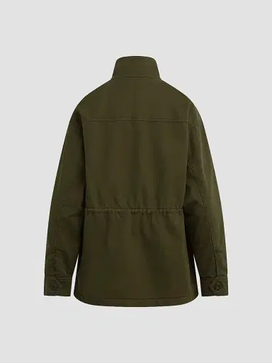 Favorite Daughter Women's The Major Cotton Funnel-Neck Jacket - Army | Thumbnail 6 Favorite Daughter Women's The Major Cotton Funnel-Neck Jacket - Army | Thumbnail 6