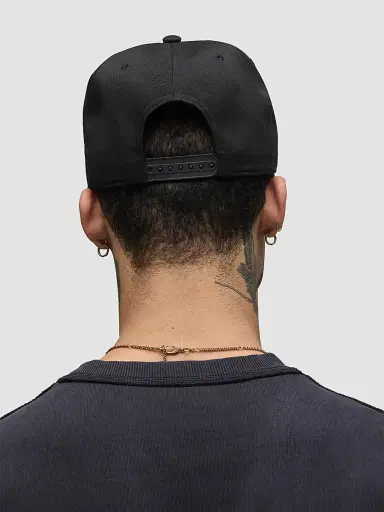 Hudson Jeans Men's Embroidered Reverse Logo Baseball Cap - Black Iris | Thumbnail 6 Hudson Jeans Men's Embroidered Reverse Logo Baseball Cap - Black Iris | Thumbnail 6