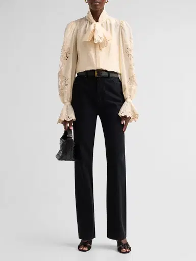 Kobi Halperin Women's Valerie Embroidered Cotton-Silk Voile Blouse | Thumbnail 2 Kobi Halperin Women's Valerie Embroidered Cotton-Silk Voile Blouse | Thumbnail 2