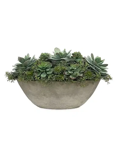 Winward Home Faux Succulent Oval Planter | Thumbnail 1 Winward Home Faux Succulent Oval Planter | Thumbnail 1