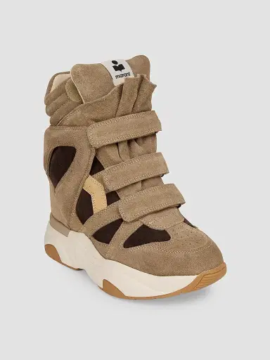 Isabel Marant Women's Balskee Suede High-Top Wedge Sneakers | Thumbnail 2 Isabel Marant Women's Balskee Suede High-Top Wedge Sneakers | Thumbnail 2