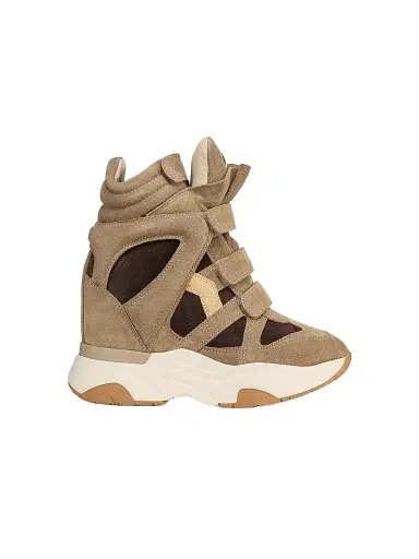 Isabel Marant Women's Balskee Suede High-Top Wedge Sneakers | Thumbnail 1 Isabel Marant Women's Balskee Suede High-Top Wedge Sneakers | Thumbnail 1