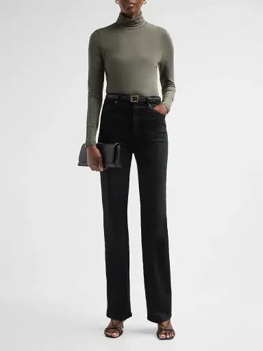 Majestic Filatures Women's Soft Touch Turtleneck Top - Volcanic Rock | Thumbnail 2 Majestic Filatures Women's Soft Touch Turtleneck Top - Volcanic Rock | Thumbnail 2