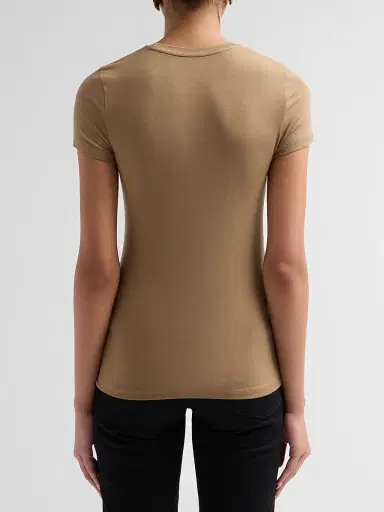 Majestic Filatures Women's Soft Touch Crewneck T-Shirt - Havana | Thumbnail 3 Majestic Filatures Women's Soft Touch Crewneck T-Shirt - Havana | Thumbnail 3