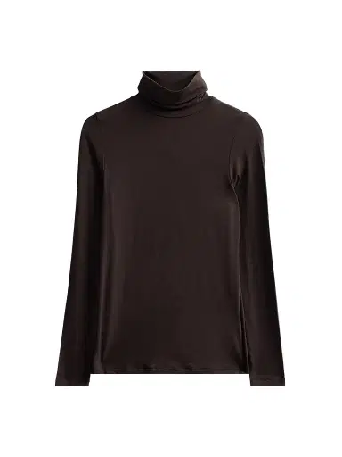 Majestic Filatures Women's Soft Touch Turtleneck Top - Chocolate Mousse | Thumbnail 1 Majestic Filatures Women's Soft Touch Turtleneck Top - Chocolate Mousse | Thumbnail 1