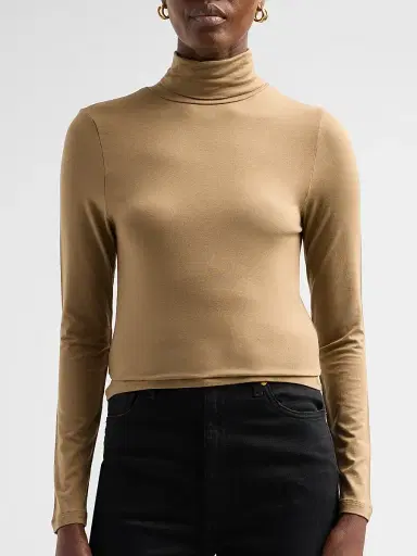 Majestic Filatures Women's Soft Touch Turtleneck Top - Havana | Thumbnail 5 Majestic Filatures Women's Soft Touch Turtleneck Top - Havana | Thumbnail 5