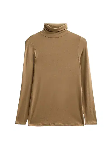 Majestic Filatures Women's Soft Touch Turtleneck Top - Havana | Thumbnail 1 Majestic Filatures Women's Soft Touch Turtleneck Top - Havana | Thumbnail 1