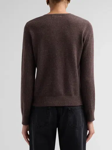Majestic Filatures Women's Cashmere Crewneck Cardigan - Tatanka | Thumbnail 3 Majestic Filatures Women's Cashmere Crewneck Cardigan - Tatanka | Thumbnail 3