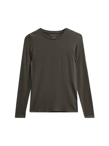 Majestic Filatures Women's Soft Touch Long-Sleeve Crewneck T-Shirt - Volcanic Rock | Thumbnail 1 Majestic Filatures Women's Soft Touch Long-Sleeve Crewneck T-Shirt - Volcanic Rock | Thumbnail 1