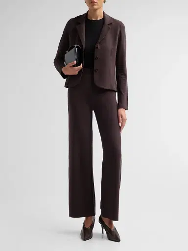 Majestic Filatures Women's French Terry Wide-Leg Pants - Chocolate Mousse | Thumbnail 2 Majestic Filatures Women's French Terry Wide-Leg Pants - Chocolate Mousse | Thumbnail 2
