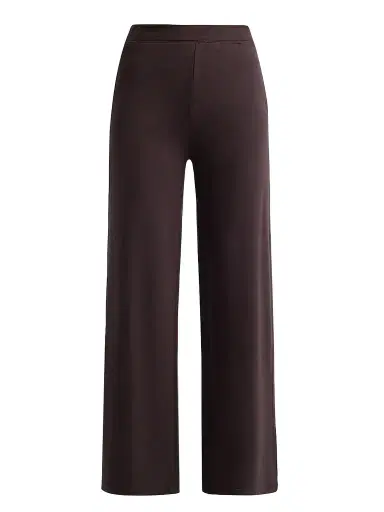 Majestic Filatures Women's French Terry Wide-Leg Pants - Chocolate Mousse | Thumbnail 1 Majestic Filatures Women's French Terry Wide-Leg Pants - Chocolate Mousse | Thumbnail 1