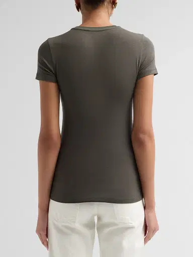 Majestic Filatures Women's Soft Touch Short-Sleeve Crewneck T-Shirt - Volcanic Rock | Thumbnail 3 Majestic Filatures Women's Soft Touch Short-Sleeve Crewneck T-Shirt - Volcanic Rock | Thumbnail 3