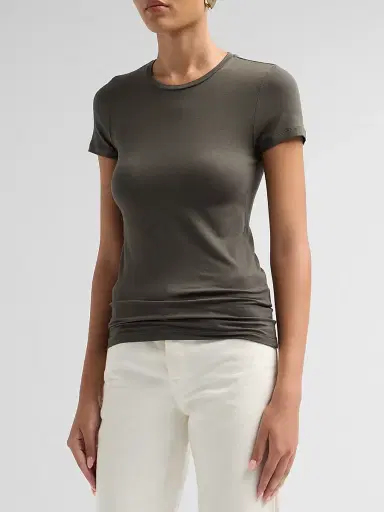 Majestic Filatures Women's Soft Touch Short-Sleeve Crewneck T-Shirt - Volcanic Rock | Thumbnail 4 Majestic Filatures Women's Soft Touch Short-Sleeve Crewneck T-Shirt - Volcanic Rock | Thumbnail 4