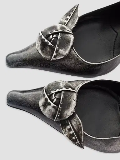 Prada Women's Leather Slingback Pumps | Thumbnail 5 Prada Women's Leather Slingback Pumps | Thumbnail 5