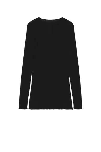 Rick Owens Ribbed Round Neck Shirt | Thumbnail 4 Rick Owens Ribbed Round Neck Shirt | Thumbnail 4