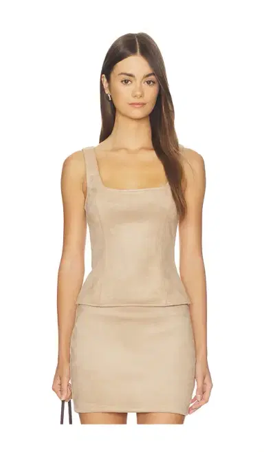 superdown Patsie Faux Suede Top | Thumbnail 1 superdown Patsie Faux Suede Top | Thumbnail 1