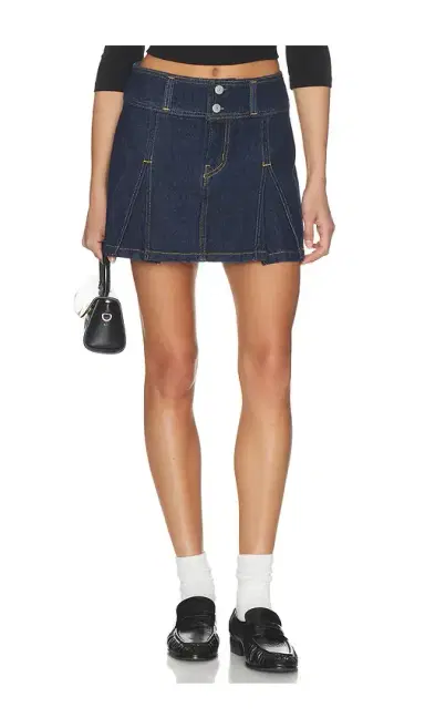 LEVI'S Inverted Pleat Mini Skirt | Thumbnail 1 LEVI'S Inverted Pleat Mini Skirt | Thumbnail 1