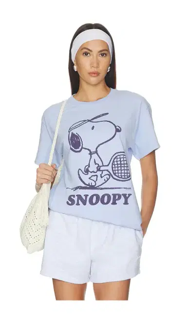 Junk Food Snoopy Tennis Tee | Thumbnail 1 Junk Food Snoopy Tennis Tee | Thumbnail 1