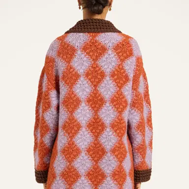 La Double J Crochet Bowling Cardigan | Thumbnail 2 La Double J Crochet Bowling Cardigan | Thumbnail 2