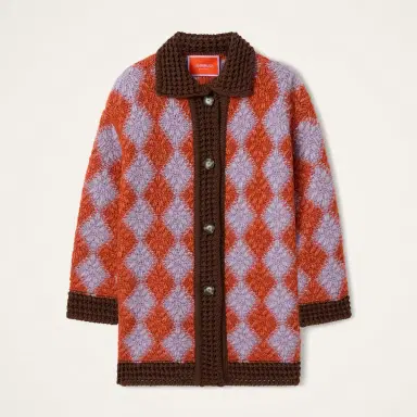 La Double J Crochet Bowling Cardigan | Thumbnail 6 La Double J Crochet Bowling Cardigan | Thumbnail 6