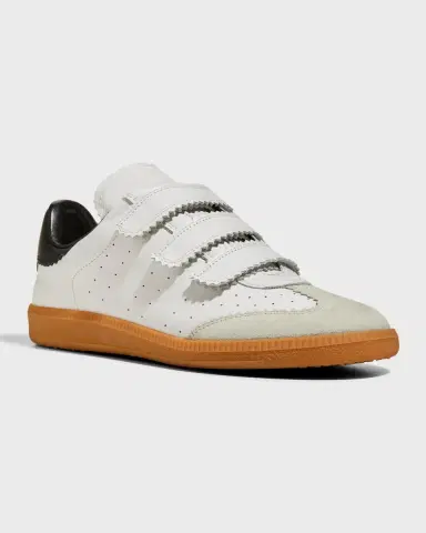 Isabel Marant Beth Perforated Leather Grip-Strap Sneakers | Thumbnail 4 Isabel Marant Beth Perforated Leather Grip-Strap Sneakers | Thumbnail 4