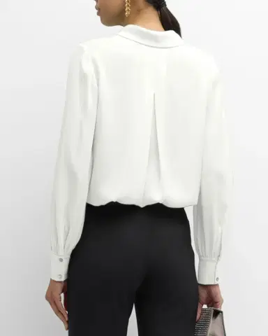Ungaro Ella Tie-Neck Silk Blouse | Thumbnail 3 Ungaro Ella Tie-Neck Silk Blouse | Thumbnail 3