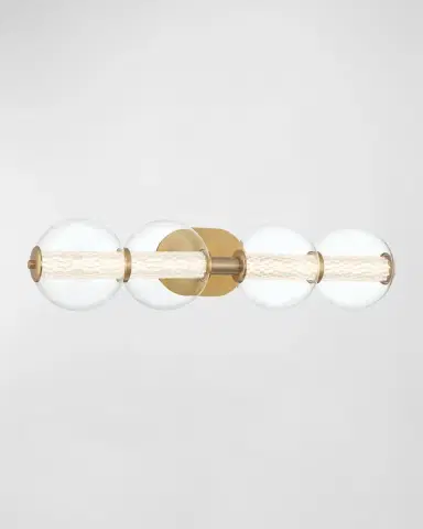 Eurofase Atomo 4-Light LED Vanity in Chrome | Thumbnail 2 Eurofase Atomo 4-Light LED Vanity in Chrome | Thumbnail 2