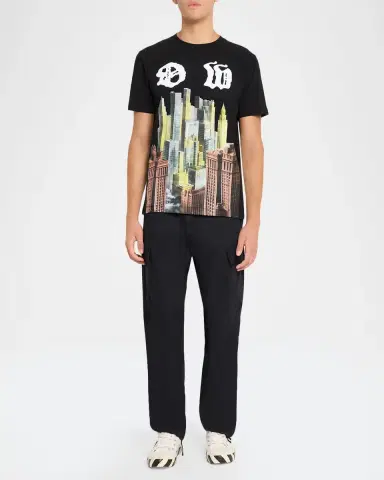 Off-White Men's Palace OW Cotton Slim-Fit T-Shirt | Thumbnail 2 Off-White Men's Palace OW Cotton Slim-Fit T-Shirt | Thumbnail 2