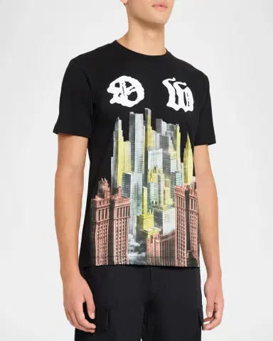 Off-White Men's Palace OW Cotton Slim-Fit T-Shirt | Thumbnail 4 Off-White Men's Palace OW Cotton Slim-Fit T-Shirt | Thumbnail 4