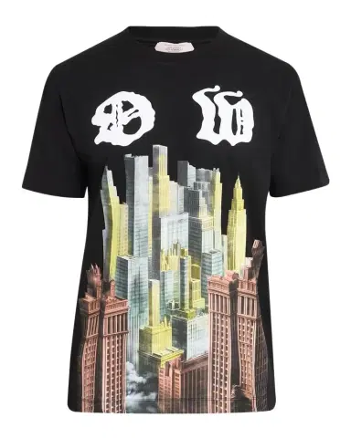 Off-White Men's Palace OW Cotton Slim-Fit T-Shirt | Thumbnail 1 Off-White Men's Palace OW Cotton Slim-Fit T-Shirt | Thumbnail 1