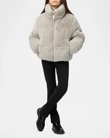 Molo Girl's Havi Sherpa Jacket, Size 8-16 | Thumbnail 2 Molo Girl's Havi Sherpa Jacket, Size 8-16 | Thumbnail 2