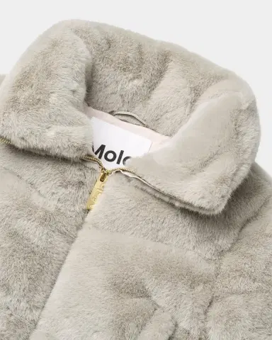 Molo Girl's Havi Sherpa Jacket, Size 8-16 | Thumbnail 4 Molo Girl's Havi Sherpa Jacket, Size 8-16 | Thumbnail 4