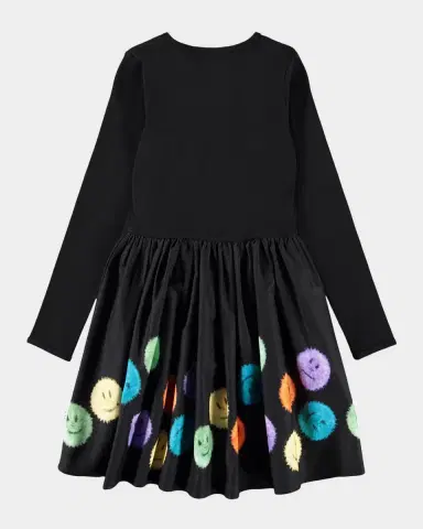 Molo Girl's Casie Printed Cotton Long-Sleeve Dress, Size 8-12 | Thumbnail 2 Molo Girl's Casie Printed Cotton Long-Sleeve Dress, Size 8-12 | Thumbnail 2