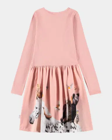 Molo Girl's Credence Entourage Organic Cotton Jersey Dress, Size 7-12 | Thumbnail 2 Molo Girl's Credence Entourage Organic Cotton Jersey Dress, Size 7-12 | Thumbnail 2