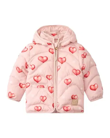 Molo Girl's Harmony Hooded Quilted Jacket, Size 6M-2 | Thumbnail 1 Molo Girl's Harmony Hooded Quilted Jacket, Size 6M-2 | Thumbnail 1