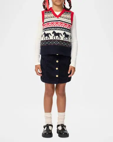 Molo Girl's Bera Organic Cotton Corduroy Mini Skirt, Size 3-6 | Thumbnail 2 Molo Girl's Bera Organic Cotton Corduroy Mini Skirt, Size 3-6 | Thumbnail 2
