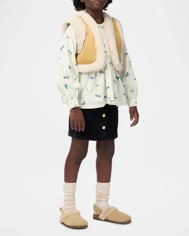 Molo Girl's Bera Organic Cotton Corduroy Mini Skirt, Size 3-6 | Thumbnail 5 Molo Girl's Bera Organic Cotton Corduroy Mini Skirt, Size 3-6 | Thumbnail 5