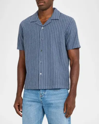 RAILS Men's Ely Multi-Stripe Short-Sleeve Shirt | Thumbnail 4 RAILS Men's Ely Multi-Stripe Short-Sleeve Shirt | Thumbnail 4