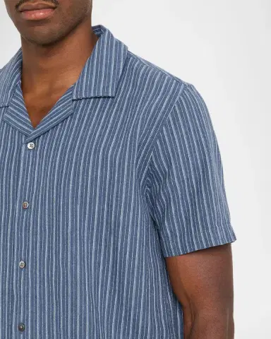 RAILS Men's Ely Multi-Stripe Short-Sleeve Shirt | Thumbnail 5 RAILS Men's Ely Multi-Stripe Short-Sleeve Shirt | Thumbnail 5