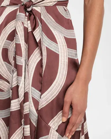 MISA Los Angeles Lisa Swirl-Print Satin Midi Dress | Thumbnail 5 MISA Los Angeles Lisa Swirl-Print Satin Midi Dress | Thumbnail 5