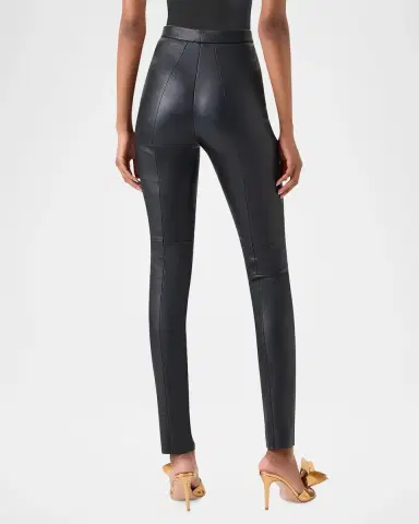 Akris Flame Leather Skinny-Leg Ankle Pants | Thumbnail 2 Akris Flame Leather Skinny-Leg Ankle Pants | Thumbnail 2
