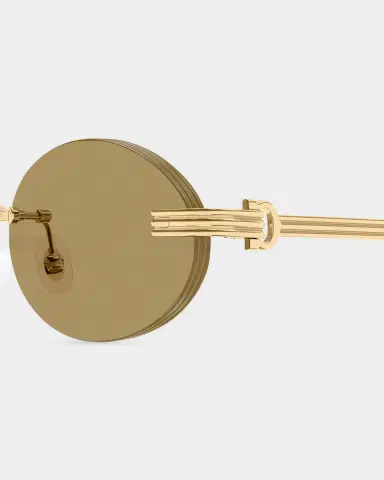 Cartier Men's Premiere de Rimless Oval Metal Sunglasses | Thumbnail 3 Cartier Men's Premiere de Rimless Oval Metal Sunglasses | Thumbnail 3