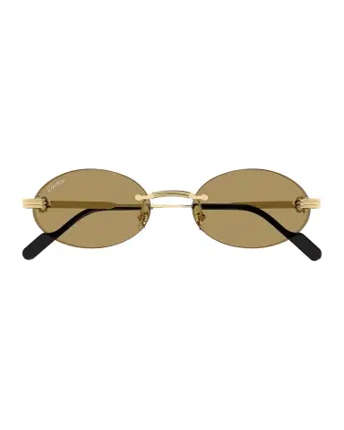 Cartier Men's Premiere de Rimless Oval Metal Sunglasses | Thumbnail 1 Cartier Men's Premiere de Rimless Oval Metal Sunglasses | Thumbnail 1