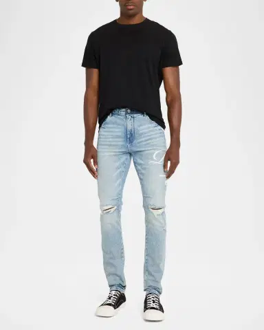 RTA Men's Bryant Cursive Skinny Jeans | Thumbnail 2 RTA Men's Bryant Cursive Skinny Jeans | Thumbnail 2