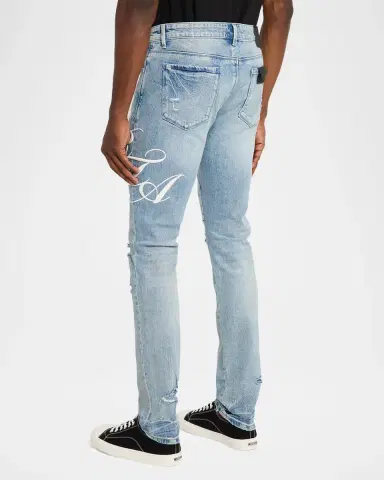 RTA Men's Bryant Cursive Skinny Jeans | Thumbnail 3 RTA Men's Bryant Cursive Skinny Jeans | Thumbnail 3