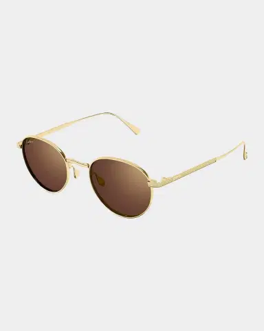 Cartier Men's Signature C de Round Titanium Sunglasses | Thumbnail 2 Cartier Men's Signature C de Round Titanium Sunglasses | Thumbnail 2