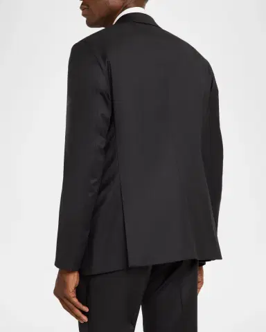 Giorgio Armani Men's Diamond-Woven Stretch-Virgin Wool Tuxedo | Thumbnail 5 Giorgio Armani Men's Diamond-Woven Stretch-Virgin Wool Tuxedo | Thumbnail 5