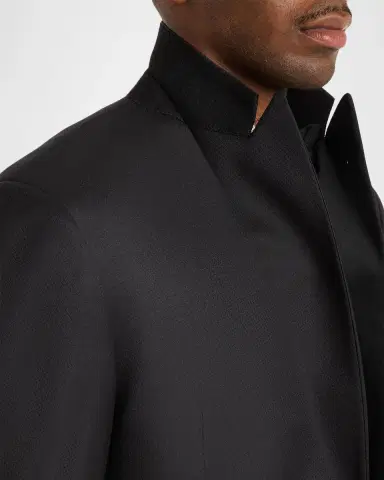 Giorgio Armani Men's Diamond-Woven Stretch-Virgin Wool Tuxedo | Thumbnail 8 Giorgio Armani Men's Diamond-Woven Stretch-Virgin Wool Tuxedo | Thumbnail 8